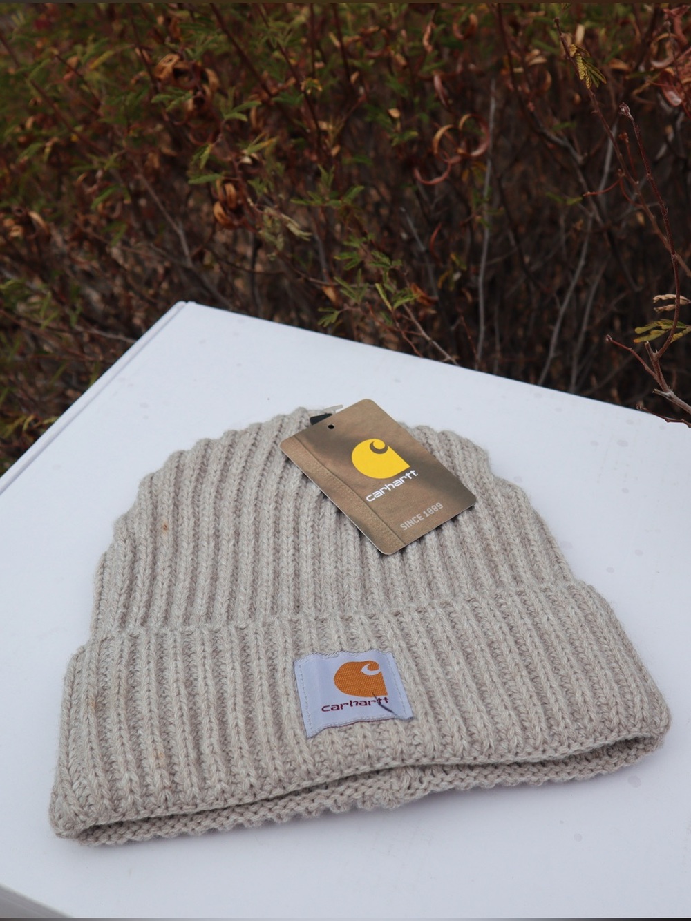 Carhartt Rib Knit Beanie in grey